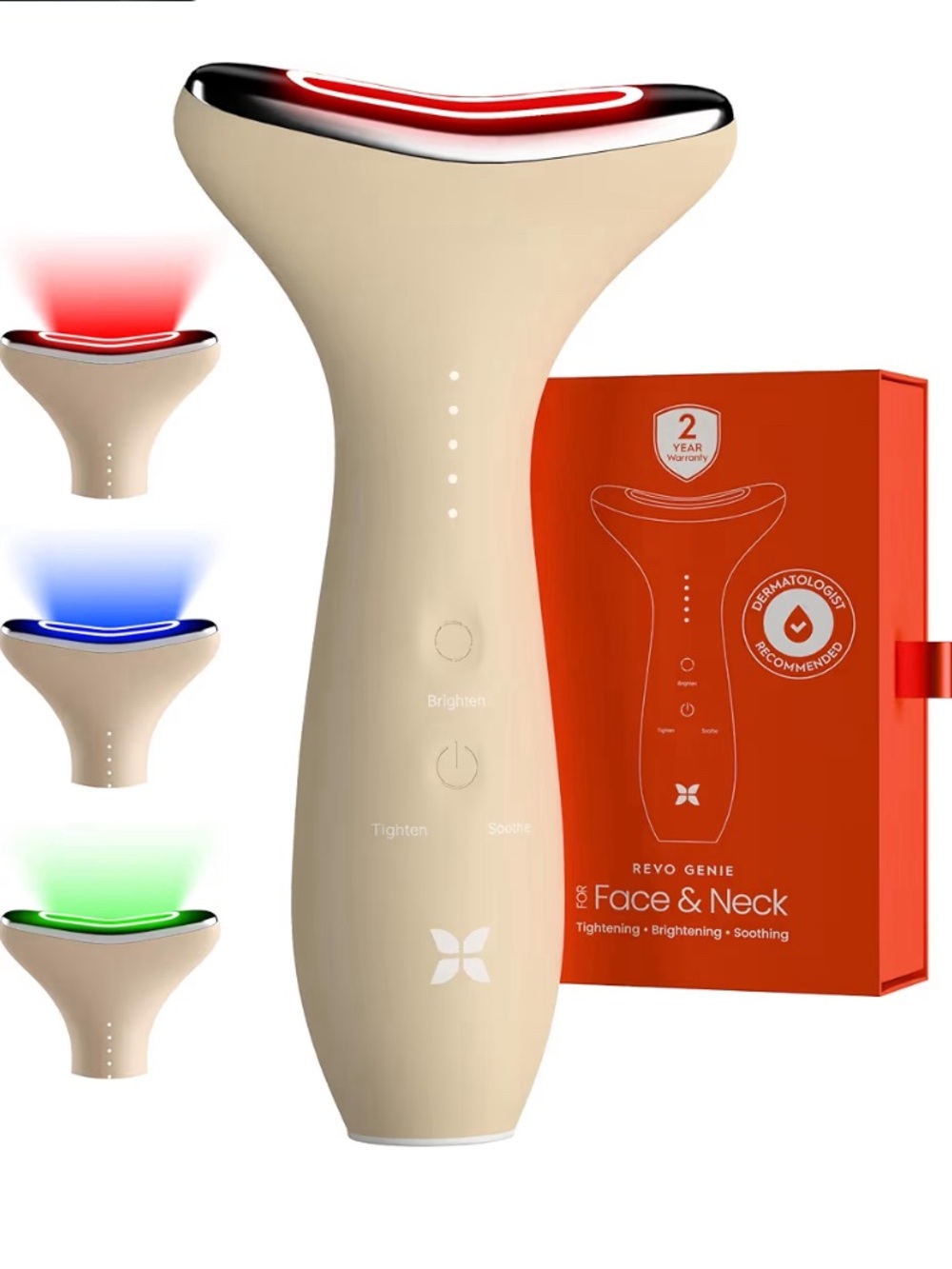 Face & Neck Tightening Device — Beige
